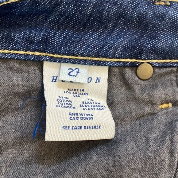 Sz 27 medium Wash Hudson Jeans cropped mid rise - Picture 6 of 8